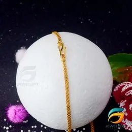 Gold Plated Guaranteed 18/24 inch 02mm Bismark Chain with Small Praveena Pendant Necklace for ladies.