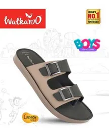 Walkaroo Women's Dual-Tone Buckle Sandals
