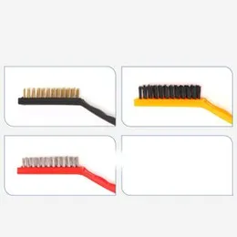 3pcs Metal Fiber Brushes Iron Brush Cleaning Wire Brush Copper Brush Cleaning Tools