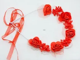 Floral Garland Hairband â Vibrant Artificial Flowers for Parties & Festivals