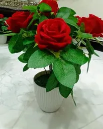 Artificial Potted Rose Plant