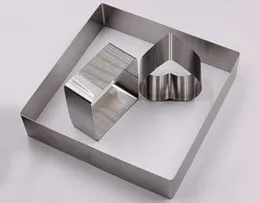 3 Pieces Set Stainless Steel Pastry Cookie Biscuit Cutter Cake Muffin Decor Mold Multi functional Tool