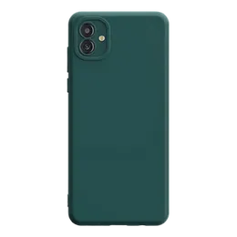 Samsung A04 Hard Silicon Cover 2MM Green Colour, 2MM Hard Silicon Back Cover for Samsung Galaxy A04, Durable Phone Case, Hard Silicon Cover