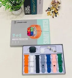 CROWN G100 7IN 1 STRAP SMART WATCH