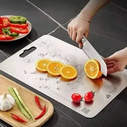 Stainless Steel Cutting Board (34 × 23 × 1 mm)