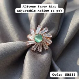 ADStone Fancy Ring Adjustable Medium (1 pc) | Sparkling American Diamond Adjustable Ring