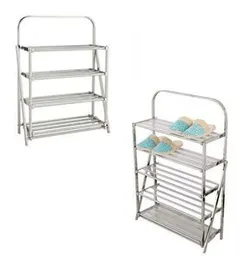 Foldable Stainless Steel Shoe Rack â 4 Layer
