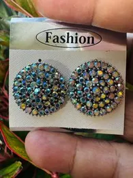Oxidized Color Multi-Color 4-Line Stud Earring for Women & Girls