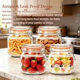 Air-tied Glass Storage Jar Bottle 500ml