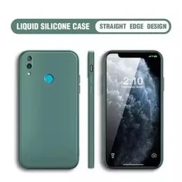 Huawei Y7 pro 2019 soft matte liquid silicone Case Back Cover for Huawei Y7 pro 2019 - Green