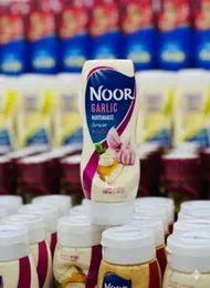 Noor Garlic Mayonnaise 425ml â Ramazan Iftar Special Offer | Creamy White Sauce for Burgers, Sandwiches & Dressings