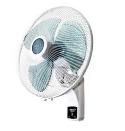 Mira Wall Fan 16" M1632 - 60W 3 Speed Pull Cord Control 1200 RPM Oscillating 68 mÂ³/min Airflow