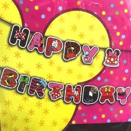 Fashion Cardboard Party Gala Bunting Letter Banner Happy Birthday Party Decorations