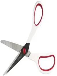Scissors with Comfort Grip, 1-pack, Red & White