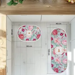 2pcs Water Absorbent Kitchen Mat