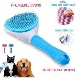 Cleanpet Self Slicker Brush l Safety Comping Brush l Pet care Brush