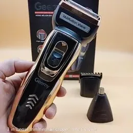 GM-595 Geemy 3in1 Rechargeable Shave and Trimmer Set