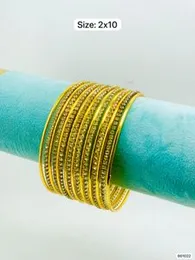 Durable 12 Pcs Steel Bangle Set for Daily Wear ( Size 2Ã10 )