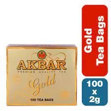 Akbar Gold Black Tea Bags (100 Bags )   akbar tea powder
