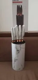 Non-Stick Anti-Rust Kitchen Knife Set with Knife Sharpener