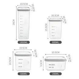 Cereal Container Set of 7/9, Airtight Food Storage Containers with Lids, Storage Jars, Cereal Dispenser Kitchen Organizer, B