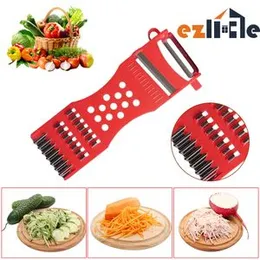 Cutter Fruit Slicer Julienne Hand Held Vegetable Grater 5 in 1 Peeler Potato