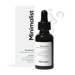 Minimalist Barrier Repair Niacinamide 5% Face Serum for Clear Glowing Skin | Reduces Dullness, Hydrates & Repairs Skin with Vit B3 & Hyaluronic Acid |