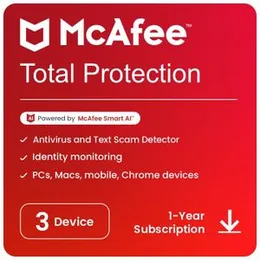 McAfee Total Protection 2025 (1 Year, 3 Devices)