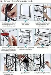 AquaStackâ¢ 3-Tier Stainless Steel Dish Drain Rack