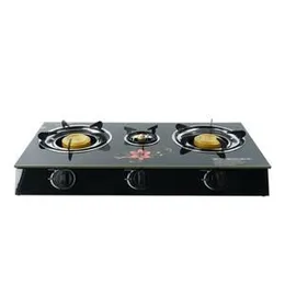 Glass top 3 burner national gas cooker
