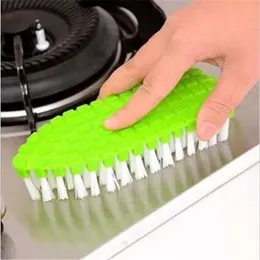 Hot Sale New creative household products curved soft brush plastic cleaning brush Faucet bathtub Brushes