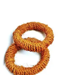 Kitchen Hot Pan Pot Stand Natural Coloured Coir Ropes Round Trivet Holder.