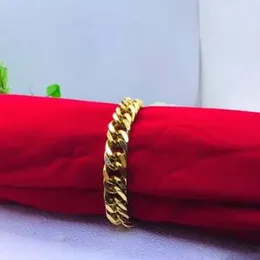 Gold Plated 11.7MM Bracelet Guarantee Fashion Fashionable and Stylish Smart  Design for Men.