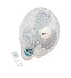 Orient Electric Wall 49 Remote Wall Fan 400mm - 58W 1330 RPM 90 CMM Air Delivery 3-Blade White Wall Mount with Oscillation
