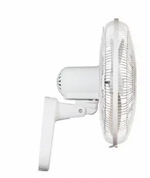 USHA Wall Fan CRISP AIR FW40-3 White/Black 400mm 58W 1280 RPM 3 Speeds 3 Wind Modes Remote Control 7.5 Hour Timer Copper Motor