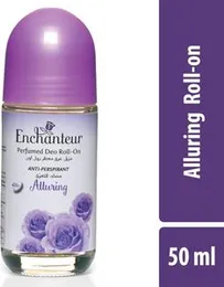 Enchanteur ALLURING Roll On, 48 Hr Odour Protection, Anti-Perspirant, 50ml