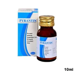 Pyrantin Syrup 10ml Pyrantel pamoate Suspension De Wormer for Dog Cats Pets Deworming Syrup De-Worming for Pets