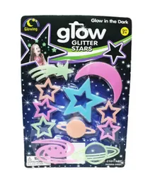 Glow Glitter Stars Wall Stickers Glow in the Dark