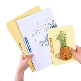 Plastic Paper Fastener File Fasteners for Office School - 3.15"(80mm) Between 2 Holes, Box of 50 Complete Sets