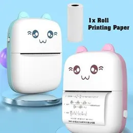 Portable Mini Printer Portable Thermal Pocket Mobile Printer Stickers Label Photo Wireless Printer New Mini Portable Thermal Pocket Mobile Printer Sti
