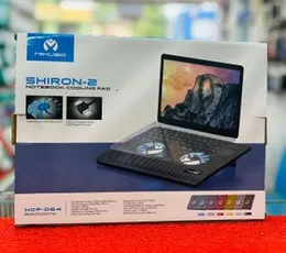 Mikuso NCP-064 Cooler Fan Shiron-2 Dual Fan Super Strong Wind with LED Notebook/Laptop Cooling Pad