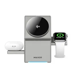 Maxco MW11 Geometry Series 3 In 1 Wireless Charger Tarnish