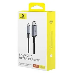 Baseus B0063370D111-01 8K@60Hz Ultra Clarity Type C To Dp 8K Adapter