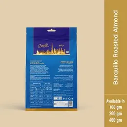 Barquillo Premium Roasted Almond Coated Chocolate Tin Pack - 10 Pcs | Vanilla Cream Filled Biscuit Roll | Valentine Day Chocolate Gift for Girlfriend,