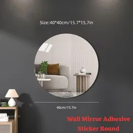 40cm diameter self-adhesive acrylic wall mirror stickers