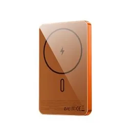 Wiwu P15 5000mAh Ultra-Thin Magnetic Power Bank (Orange)