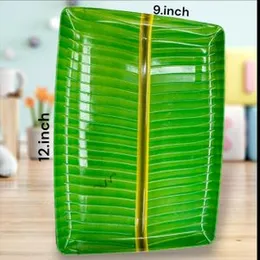 banana leaf tray melamine serving plates
