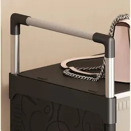 Easy Assembly Shoe Rack - Dustproof, Space-Saving Storage Organizer for Home and Office Storage Solution Ideal for entryway (Plastic Door with Metal F