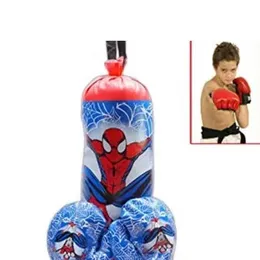 High Quality Material Kids Sports Training Boxing Hanging Punching Bag With Gloves Boxing Punching Bag Kids Boxing Bag