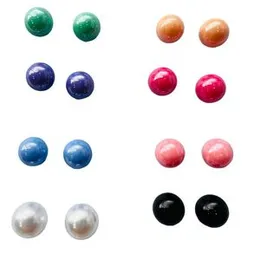 New 9mm Pearl Earrings Female Jewelry – Select Color Earrings for Women & Girls